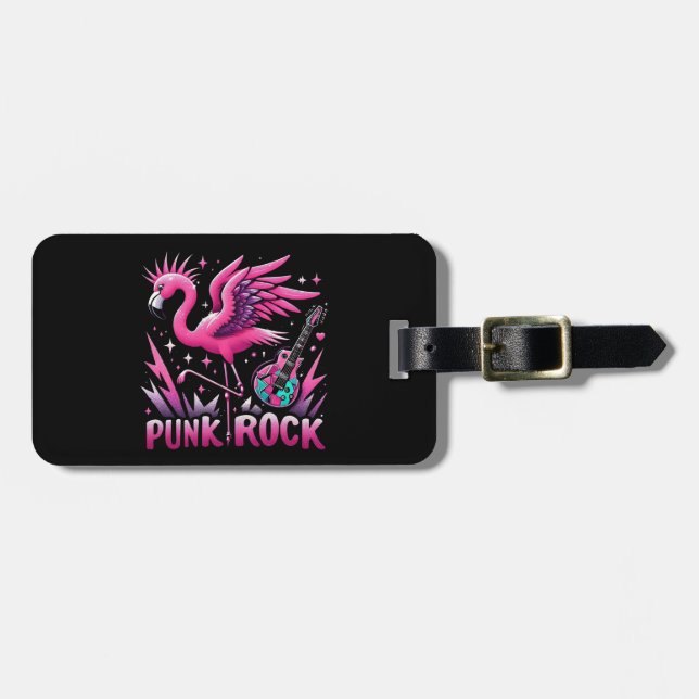 punk sten,Flamingo sten Bagagebricka (Horisontell Framsida)
