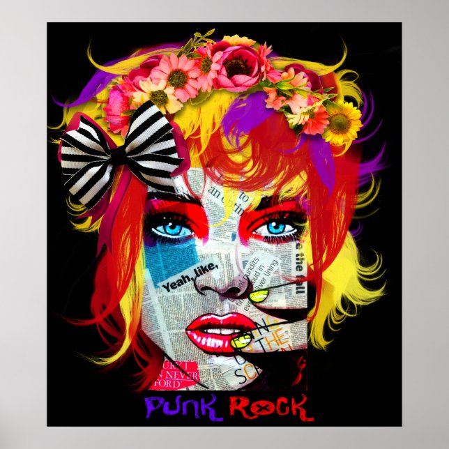 Punk Sten Girl Poster (Framsidan)