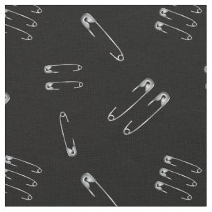 Punk Sten Heavy Metall Goth Safety Pin Mönster Tyg