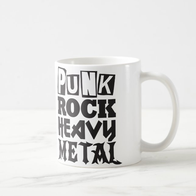 Punk Sten Heavy Metall Mugg (Höger)