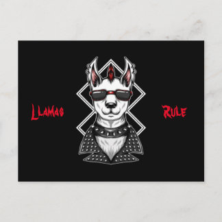 Punk Sten Llamas-regel Vykort