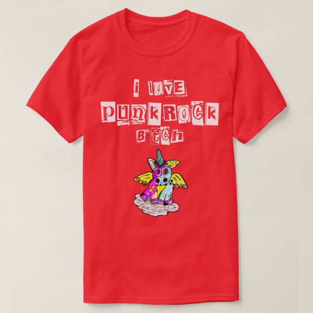 Punk Sten Metall Cont Festival Unicorn 7 T Shirt (Design framsida)