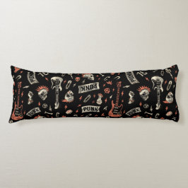 Punk Sten Mönster - Bold & Rebellious Stil Kroppskudde