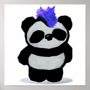 Punk Sten Panda Poster