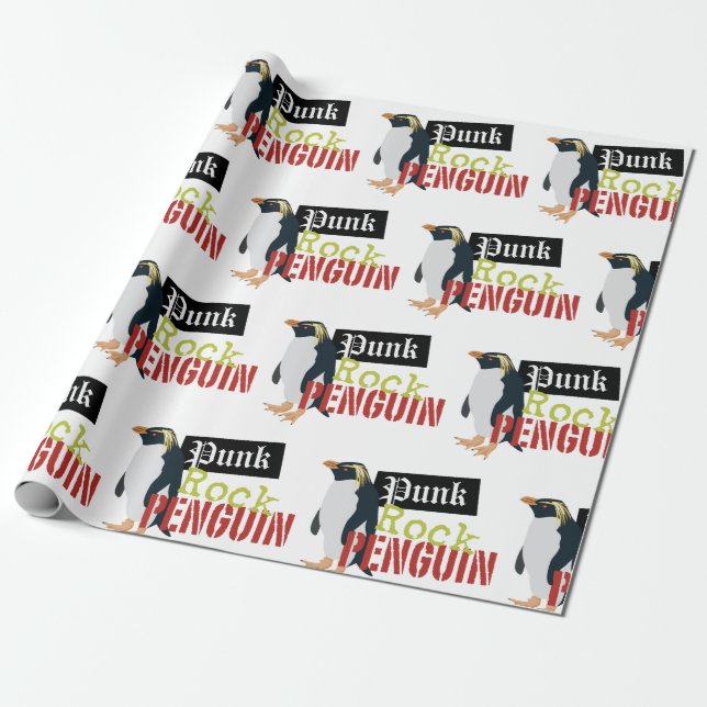 Punk Sten Penguin Presentpapper (Utrullad)