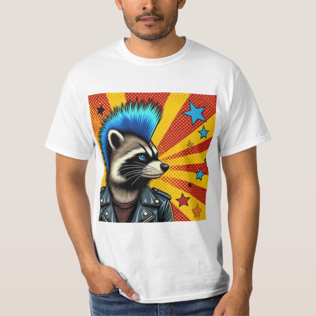 PUNK STEN RACCOON 2 T SHIRT (Framsida)