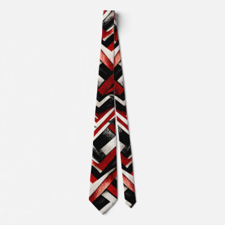 Punk Sten Red Black White Grunge Mönster Slips