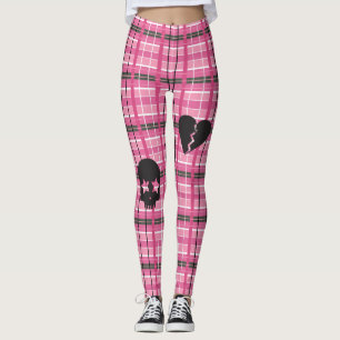Punk Sten Rosa Plaid Leggings