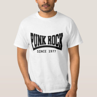 Punk Sten sedan 1977 - White Punk Rocker Shirt T-shirt