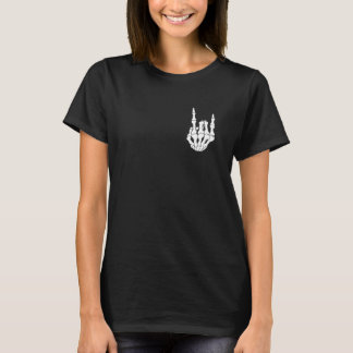 Punk Sten Skeleton Coola Rocker Halloween Manar Kv T Shirt