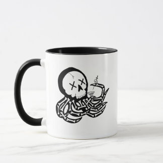 Punk Sten Skeleton Octopus Mugg