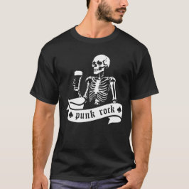 punk sten skelett t shirt