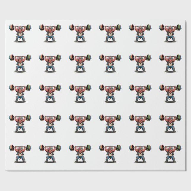 Punk Sten Stegosaurus Dinosaur som spelar ut Guita Presentpapper (Platt)