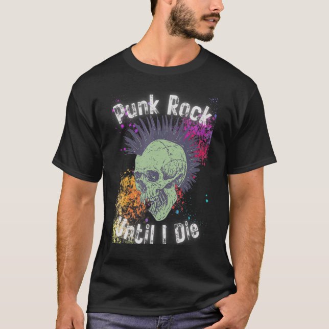 Punk Sten tills jag dör T Shirt (Framsida)