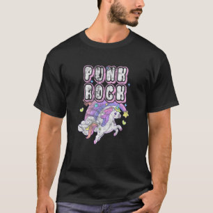 Punk Sten Unicorn Rock musik Distress T Shirt