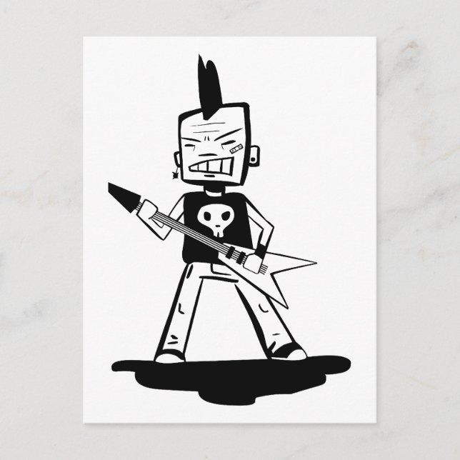 Punk sten vykort (Framsida)