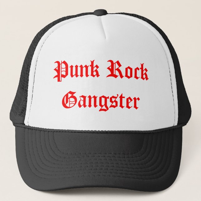 Punk stengangster truckerkeps (Framsida)