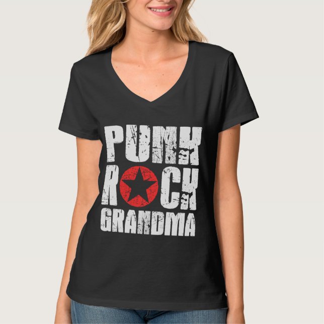 Punk stenmormor tee shirt (Framsida)