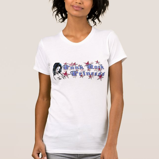 Punk stenPrincess Tee Shirt (Framsida)