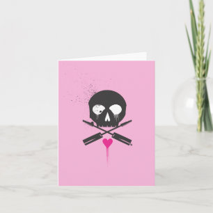 Punk stenskalle n benar ur Notecards Kort