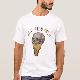 Punk stil äter den rika vintagedesignen t shirt