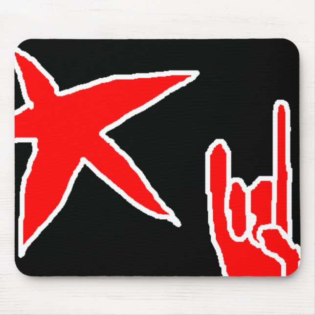 Punk stjärna musmatta (Framsidan)