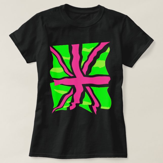 PUNK STORBRITANNISKA FLAGGAN T-SHIRT (Design framsida)