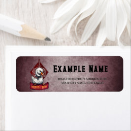 Punk Svan: Fjäderfärebellen. Returadress Etikett