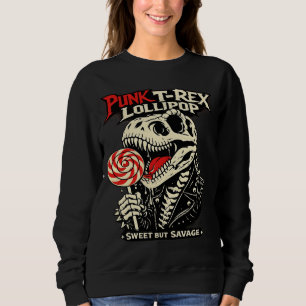 Punk T-Rex Lollipop - Söt men vild T Shirt