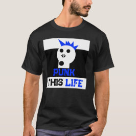 " Punk This Life " Skullnskin Grafik T Shirt
