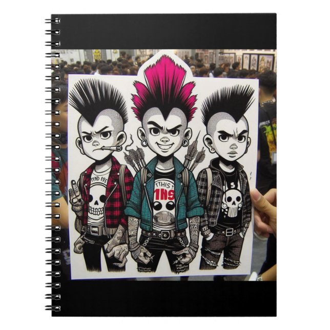 Punk Trio Anteckningsbok (Framsidan)