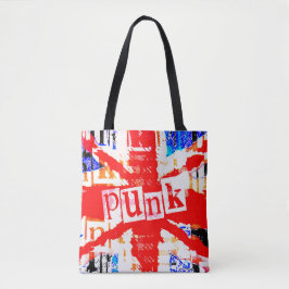 Punk Union Jack Tote Bag Tygkasse