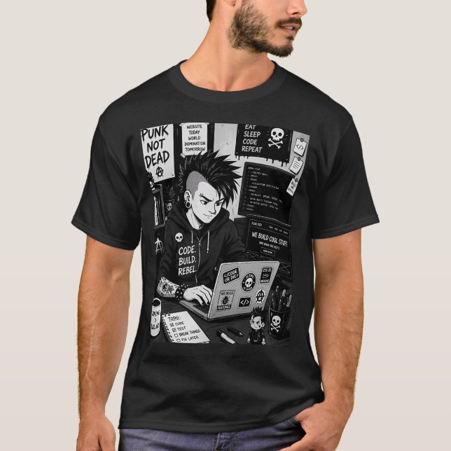 Punk-utvecklare T Shirt (Framsida)