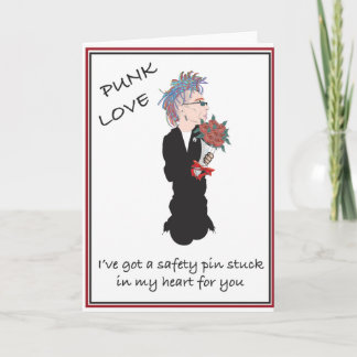 Punk Valentine Helgkort
