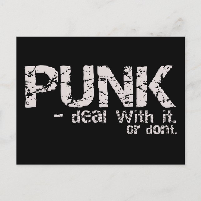 PUNK vykort (Framsida)