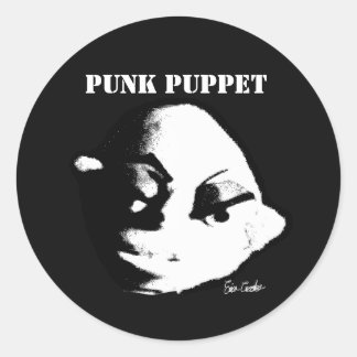 Punkdocka (Erica Crooks design) Runt Klistermärke