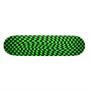 Punken vågigt schackbräde mini skateboard bräda 18,7 cm