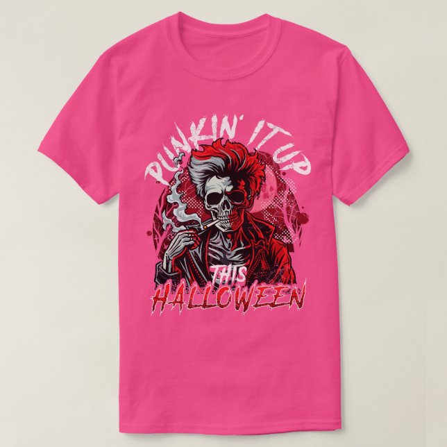 Punkin den här Halloween fest-punk Rock musik T Shirt (Design framsida)