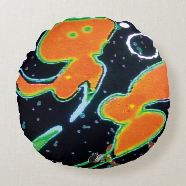 Punkin KC-avbildning Rund Kudde (Framsidan)