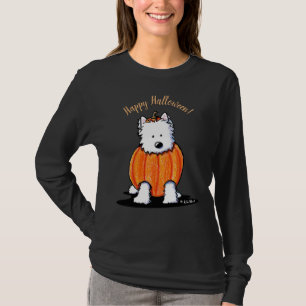 Punkin Westie Dam Mörk LS T-Shirt