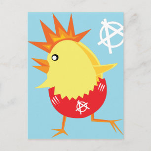 punkk sten anarchy påsk chick helg vykort