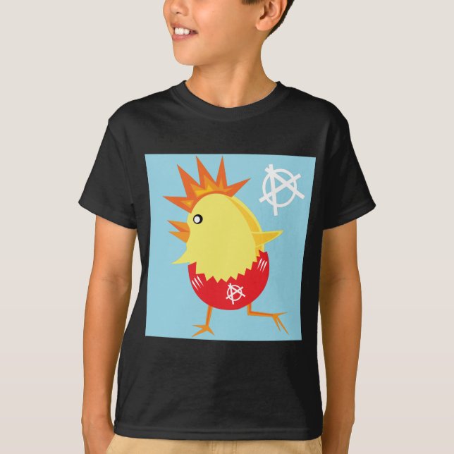 punkk sten anarchy påsk chick t-shirt (Framsida)
