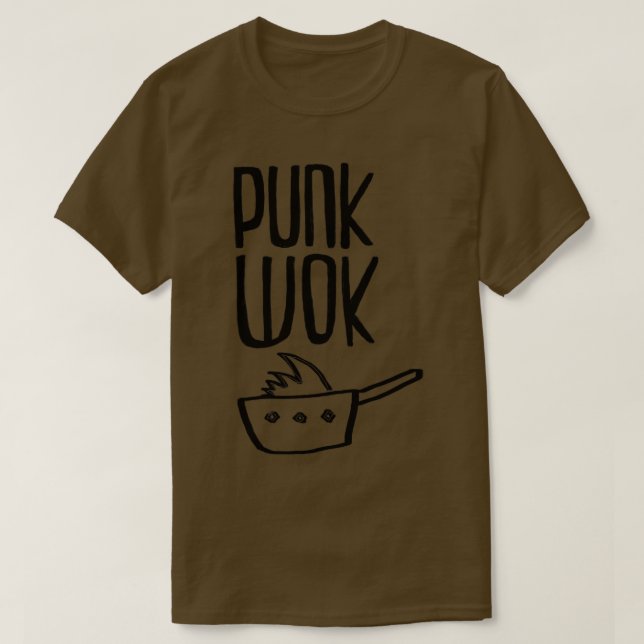 Punkrock Punk Wok T Shirt (Design framsida)