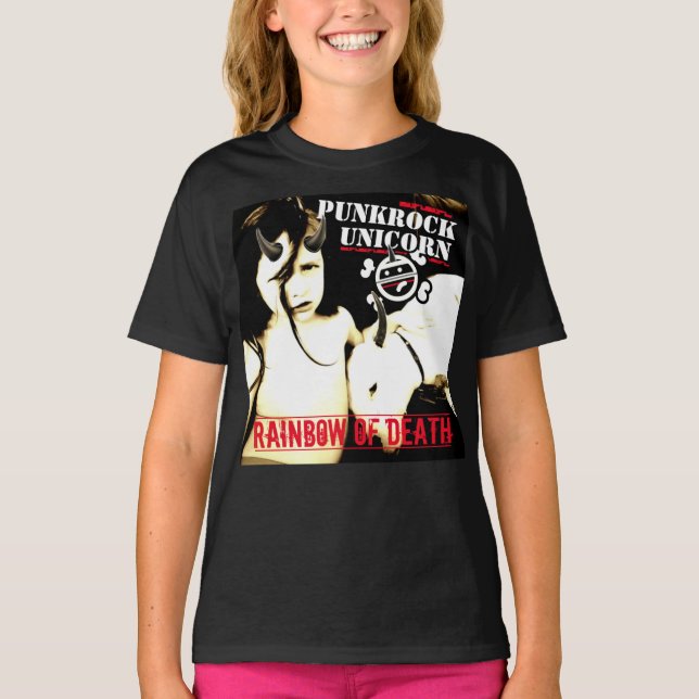 Punkrock Unicorn album cover T-Shirt (Framsida)