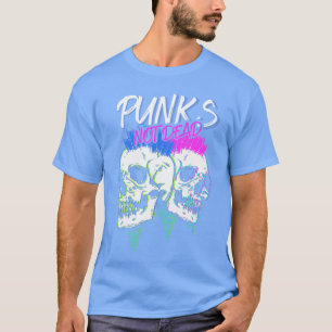 Punks Är Inte Döda Skelett Punker Rocker Punk Rock T Shirt