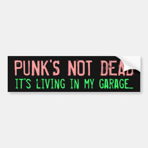 "Punks inte döda" bildekal