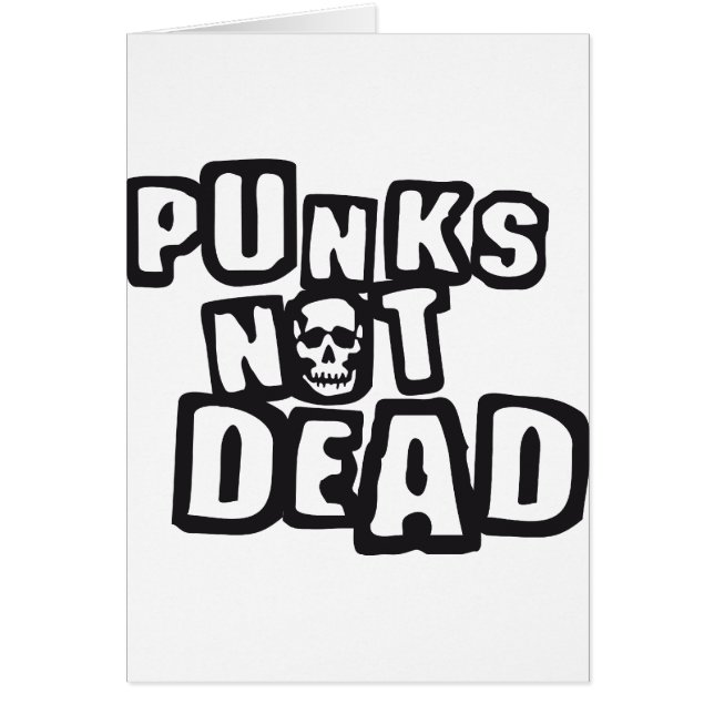 punks not dead hälsningskort (Framsidan)