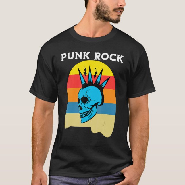 Punks Punkrocker Punk 6 i segmentet Rock musik T Shirt (Framsida)