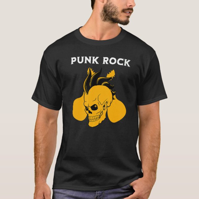 Punks Punkrocker Punk 6 i segmentet Rock musik T Shirt (Framsida)