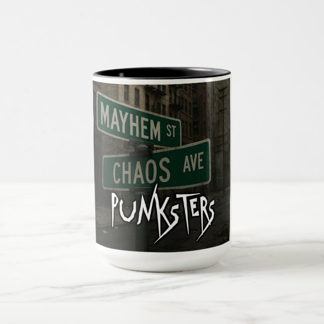 Punksters Kaos och Rörelse Mug Mugg (Center)